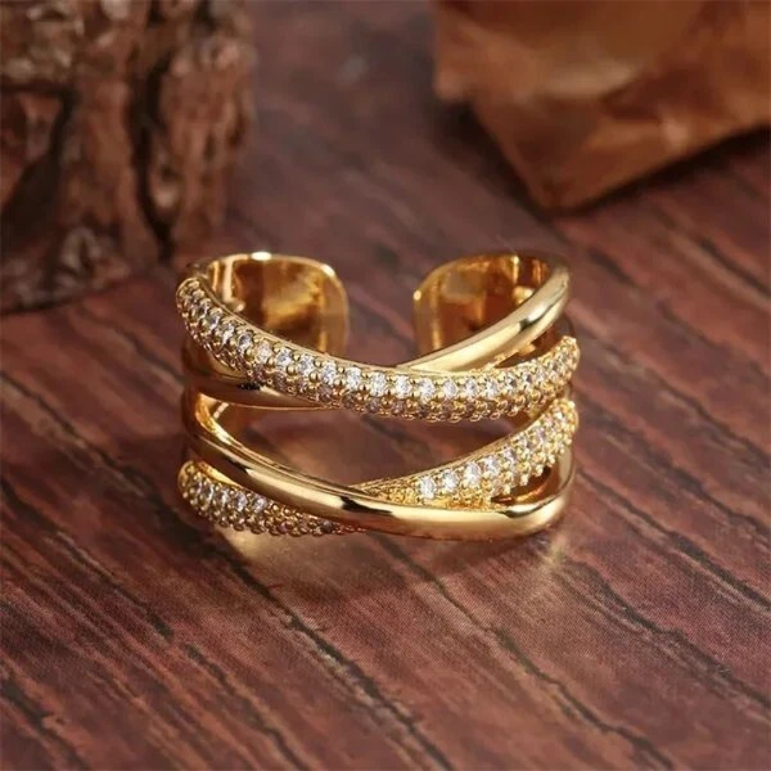 Anel Aurora Banhado a Ouro 18K