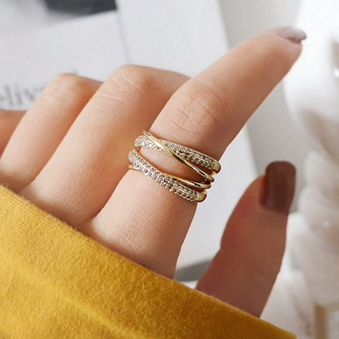 Anel Aurora Banhado a Ouro 18K
