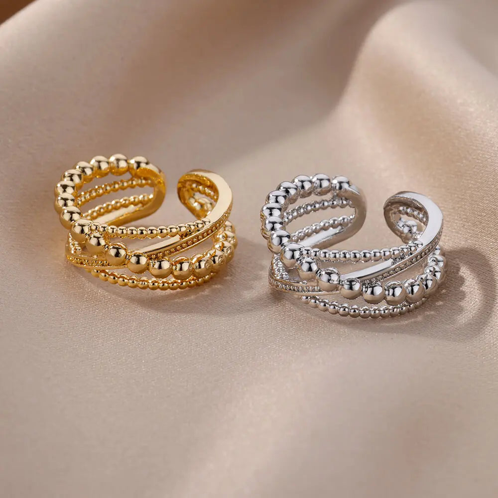 Anel Solaris Banhado a Ouro 18K