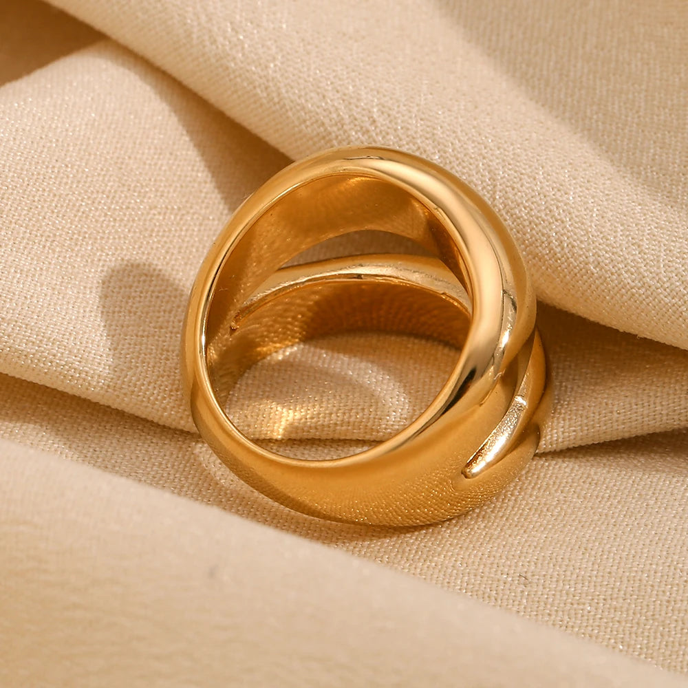Anel Belle Banhado a Ouro 18K