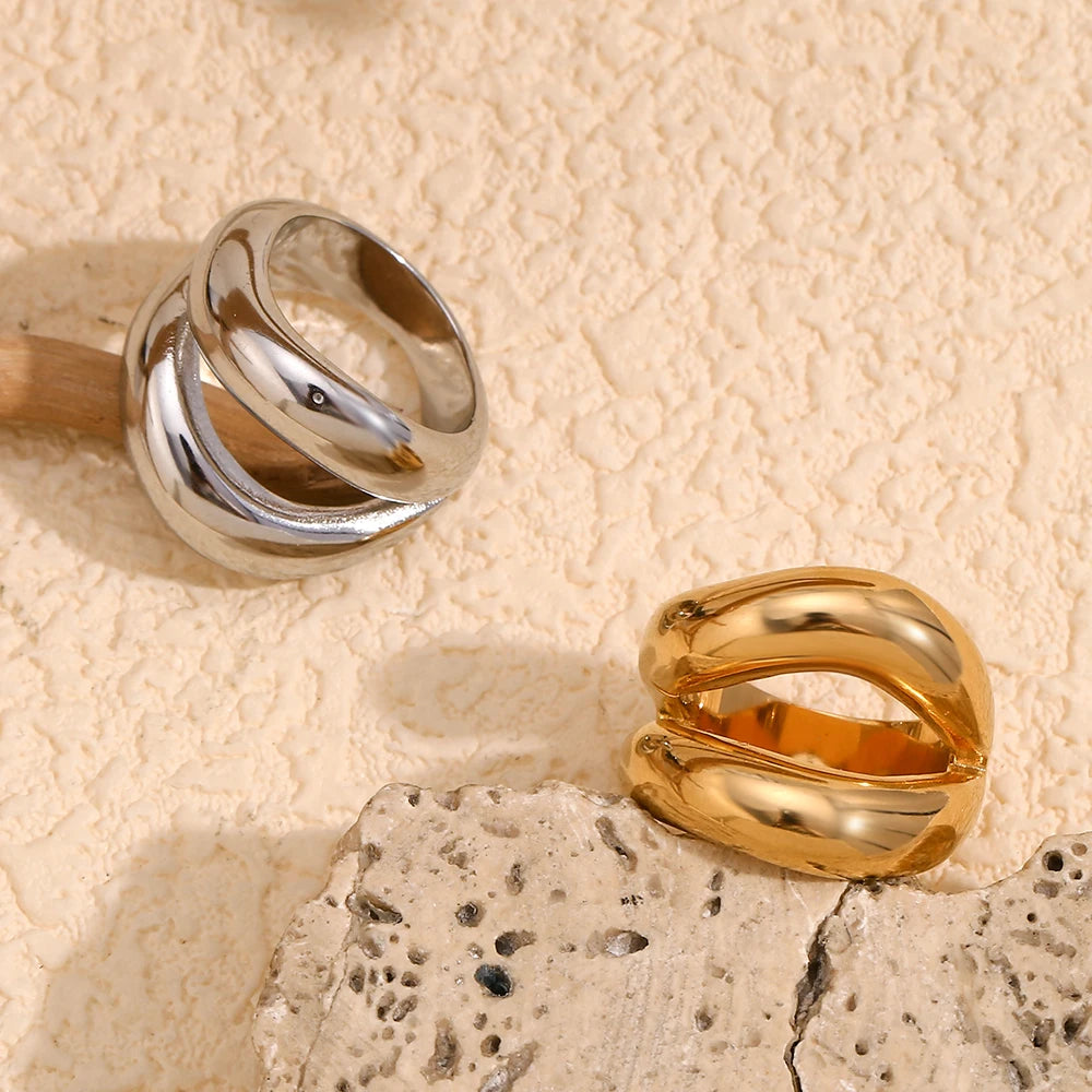 Anel Belle Banhado a Ouro 18K