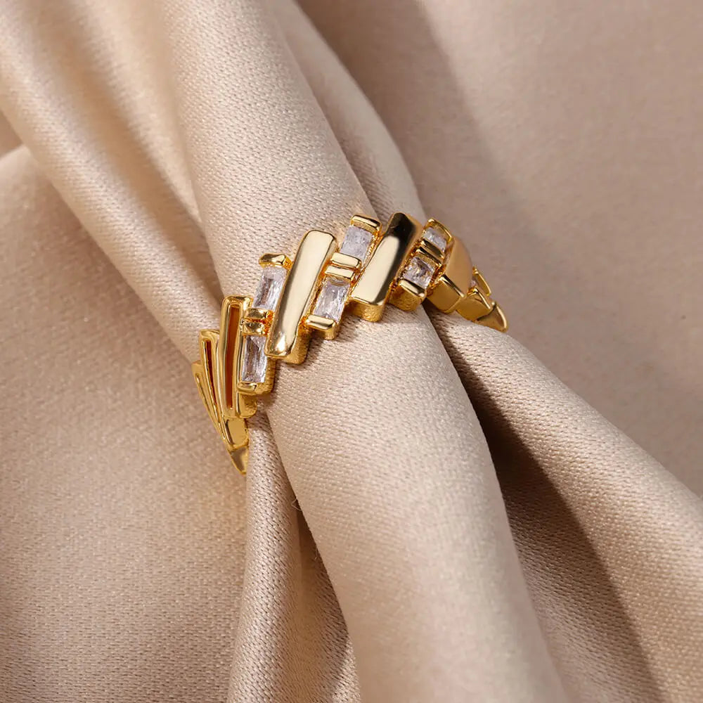 Anel Lumi - Banhado a Ouro 18K