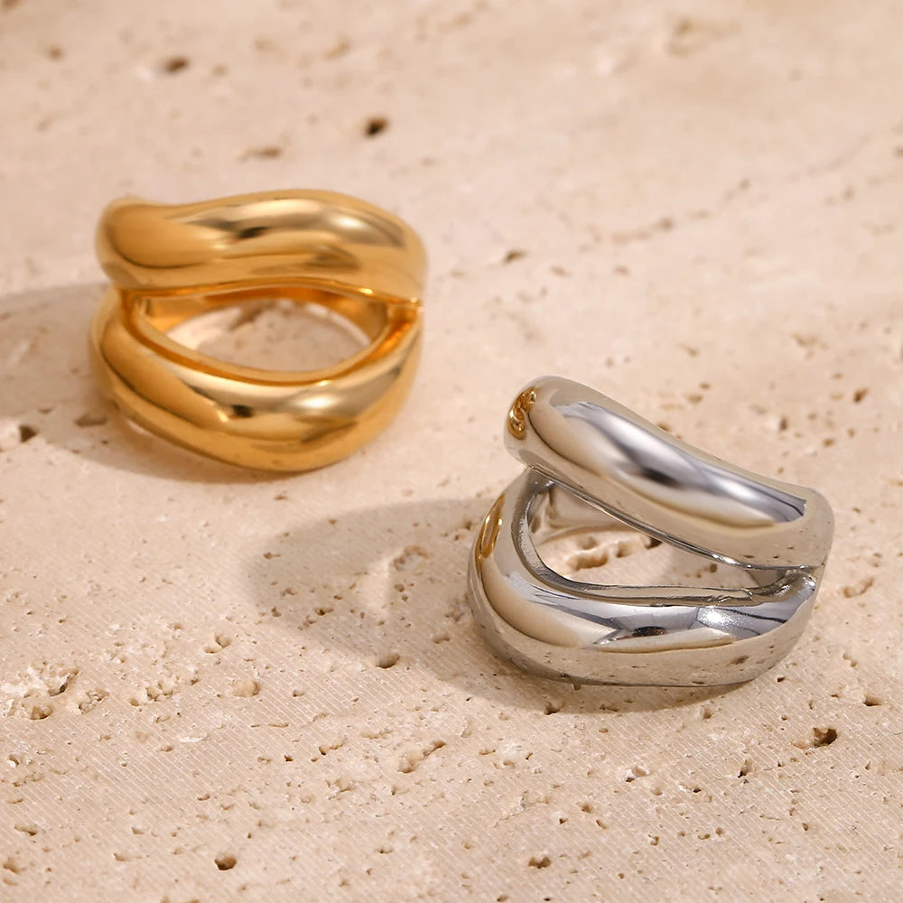 Anel Belle Banhado a Ouro 18K