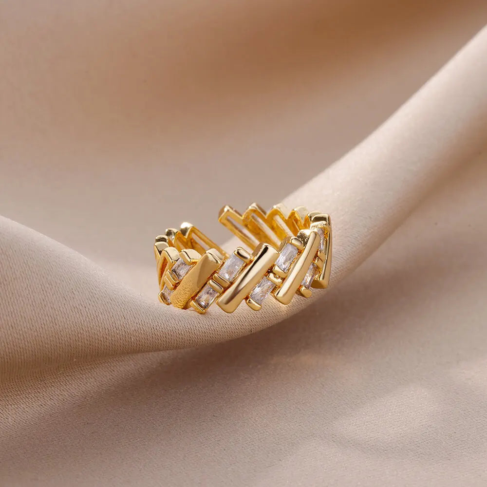 Anel Lumi - Banhado a Ouro 18K
