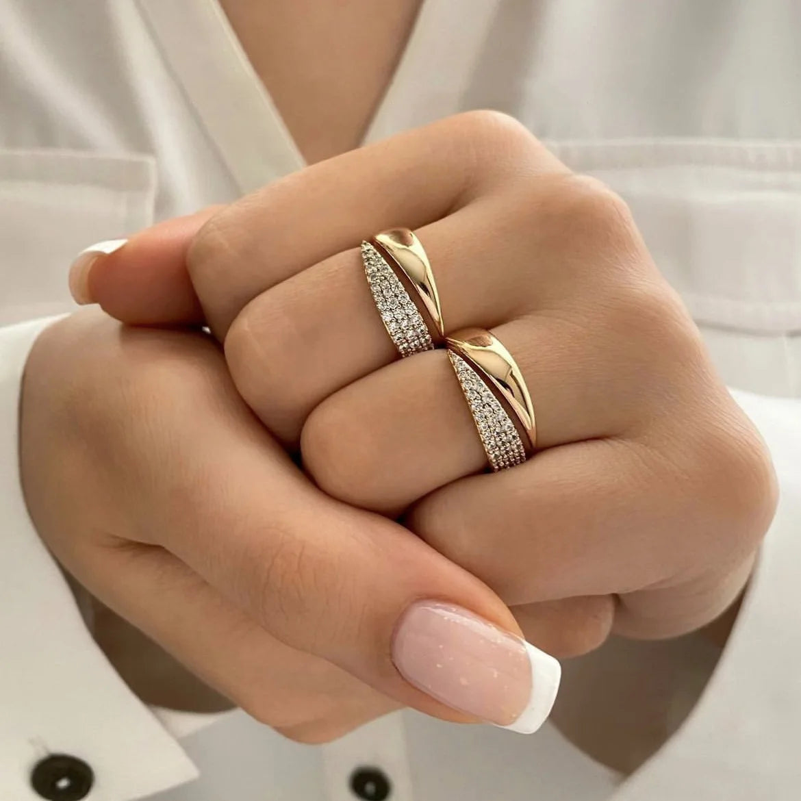 Anel Esplendor Banhado a Ouro 18K
