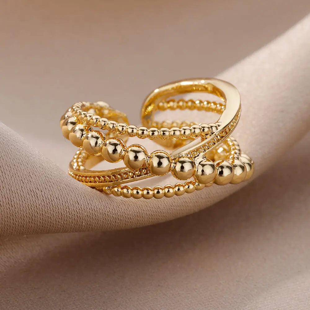Anel Solaris Banhado a Ouro 18K