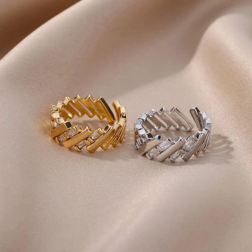 Anel Lumi - Banhado a Ouro 18K