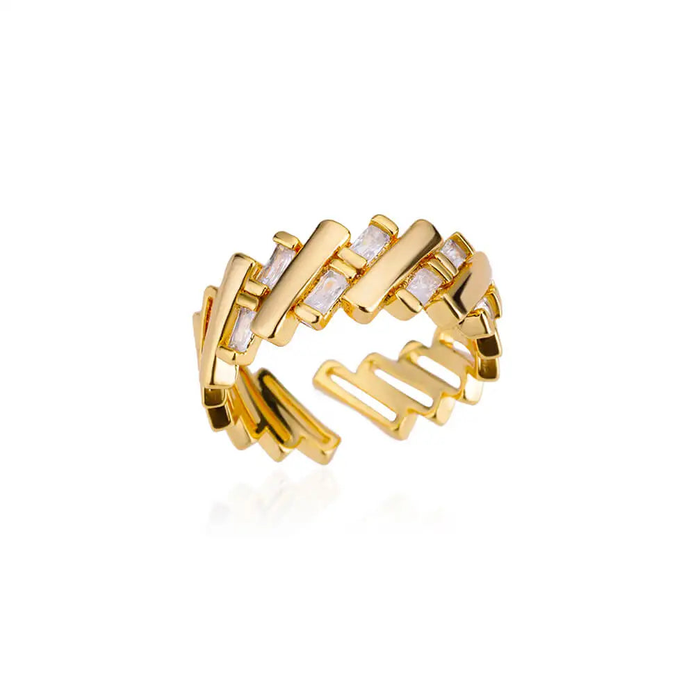 Anel Lumi - Banhado a Ouro 18K