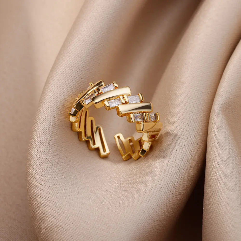 Anel Lumi - Banhado a Ouro 18K