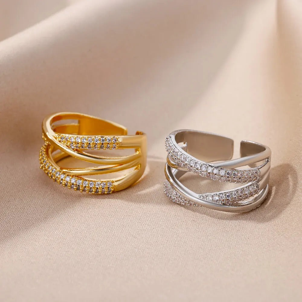 Anel Aurora Banhado a Ouro 18K