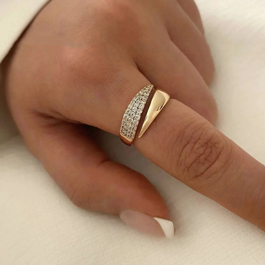 Anel Esplendor Banhado a Ouro 18K