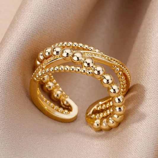 Anel Solaris Banhado a Ouro 18K
