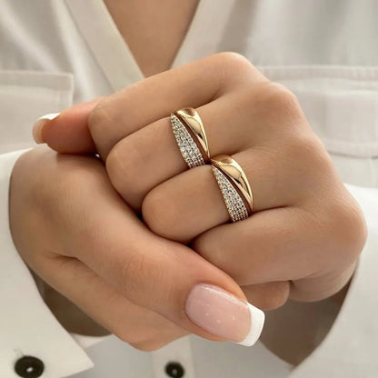 Anel Esplendor Banhado a Ouro 18K