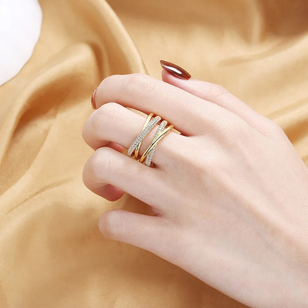 Anel Aurora Banhado a Ouro 18K