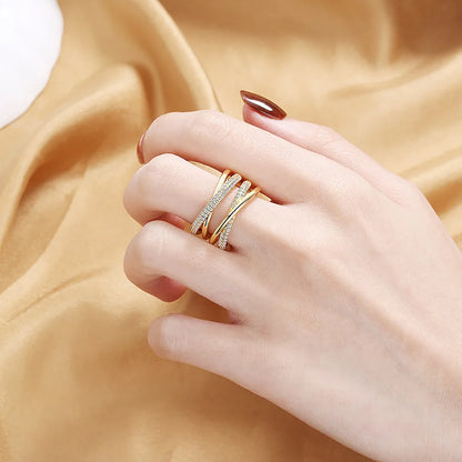 Anel Aurora Banhado a Ouro 18K