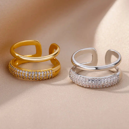 Anel Noir Banhado a Ouro 18K