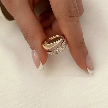 Anel Esplendor Banhado a Ouro 18K