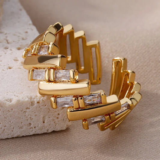 Anel Lumi - Banhado a Ouro 18K